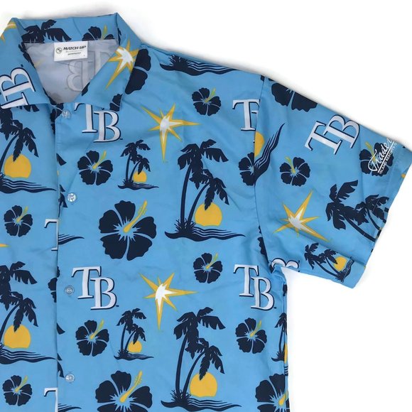 Tampa Bay Rays Hawaiian Shirt Men's Size Large MLB - Picture 6 of 12